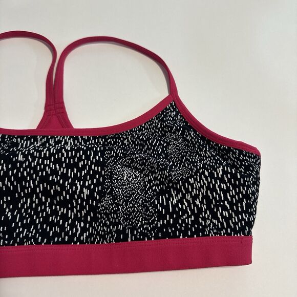 Fabletics Sports Bra Pink Black Dot Intimates & Sleepwear Snapdragon Reversible - Picture 10 of 10